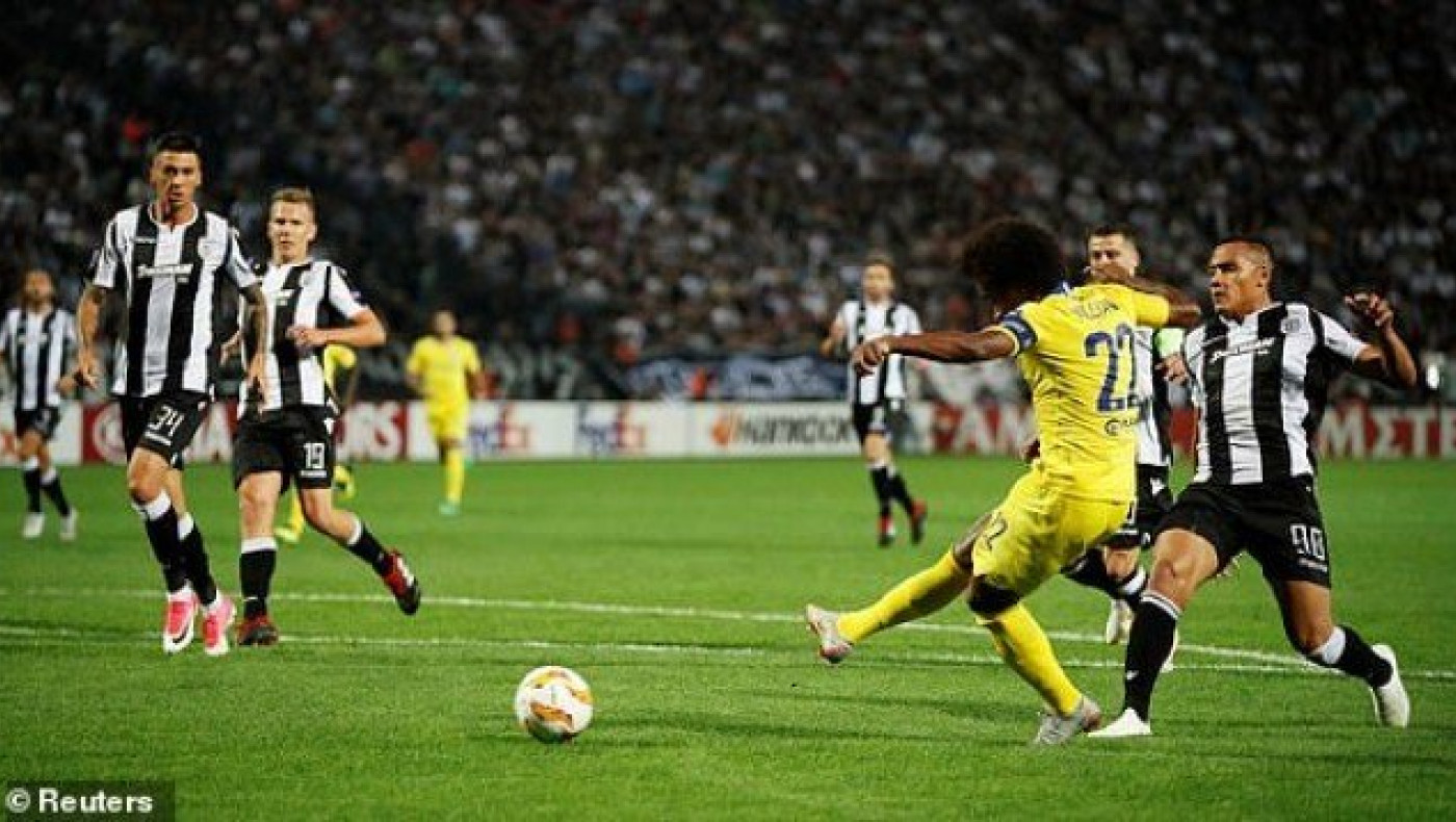 Έτσι άνοιξε το σκορ          στην Τούμπα η Τσέλσι (vid)