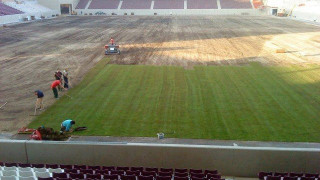 ΑΕΛ: Έτοιμη η                           τοποθέτηση του νέου χλοοτάπητα