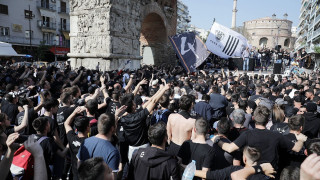 Το συλλαλητήριο των οπαδών του ΠΑΟΚ στην Καμάρα