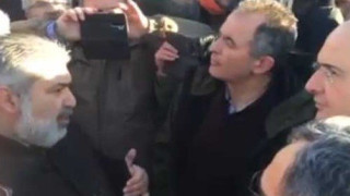 Μεγάλη ένταση στην Πτολεμαΐδα στην επίσκεψη του Κωστή Χατζηδάκη