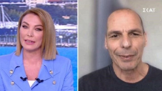 ﻿Αποχώρησε on air ο Βαρουφάκης από την εκπομπή της Στεφανίδου
