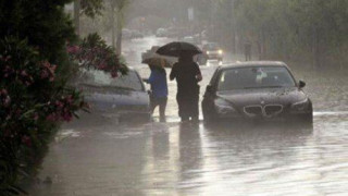Χαλκιδική: Προβλήματα στην κυκλοφορία λόγω έντονων βροχοπτώσεων