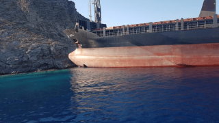 Προσάραξη τουρκικού πλοίου στην Τήλο