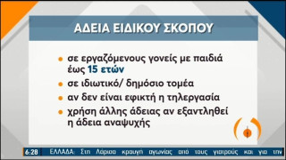 Άδειες ειδικού σκοπού: Απαντήσεις για το τι ισχύει για γονείς, ευπαθείς ομάδες, τηλεργασία