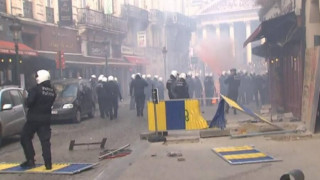 Χάος στις Βρυξέλλες πριν τον τελικό Κυπέλλου (videos)