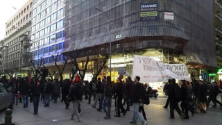 Πορεία στο κέντρο της Θεσσαλονίκης για τους πολιτικούς κρατουμένους