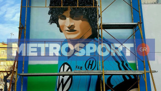 Αφιερωμένο στον Βάσια: Έτοιμο το εντυπωσιακό γκράφιτι για τον Έλληνα Μαραντόνα!