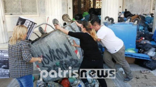 Πύργος: Έκαναν το Δημαρχείο χωματερή! (pic+video)