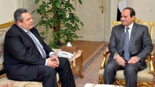 Συμφωνία Καμμένου - Αλ Σίσι για συνεργασία σε ζητήματα Άμυνας