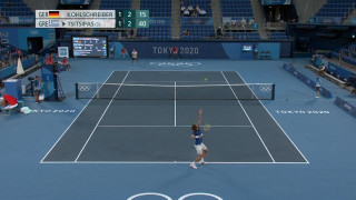 Με το δεξί, αλλά με... άγχος ο Τσιτσιπάς στους Ολυμπιακούς Αγώνες