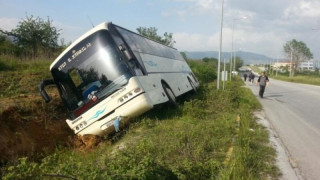  Εκτροπή λεωφορείου στην Εθνική Οδό Ιωαννίνων-Αντιρρίου 