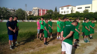 Αγιασμός, πρώτη προπόνηση και μεταγραφή στον Παύλο Μελά