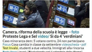 Ιταλία: «Ελληνικό ΟΧΙ» από Αριστερά-Λέγκα στη Βουλή για το εκπαιδευτικό