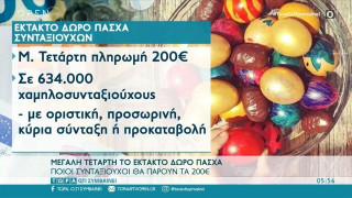 Μεγάλη Τετάρτη το έκτακτο δώρο Πάσχα