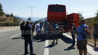 Φωτιά σε λεωφορείο του ΚΤΕΛ