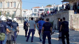 Νέα επεισόδια στο λιμάνι της Μυτιλήνης