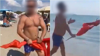 Συνέλαβαν Αλβανό που πέταξε στη θάλασσα την τουρκική σημαία
