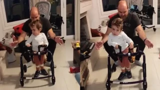 Το συγκινητικό βίντεο με τον μικρό Παναγιώτη-Ραφαήλ να κάνει τα πρώτα βήματα του