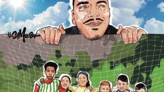 Καλαμαριά: Mήνυμα κατά της οπαδικής βίας με ένα γκράφιτι για τον Άλκη, θέλησαν να στείλουν μαθητές και εκπαιδευτικοί