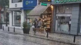 Στα λευκά οι δρόμοι της Ξάνθης και της Ροδόπης από το χαλάζι