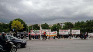 Θεσσαλονίκη: Συγκέντρωση και πορεία αλληλεγγύης στους Παλαιστίνιους στο κέντρο