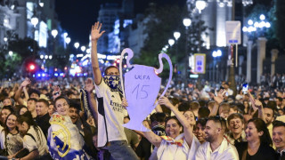 Οι πανηγυρισμοί της Ρεάλ για το 15ο Champions League
