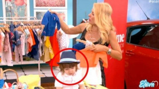 Κοιμήθηκε το μωρό την ώρα που η Μενεγάκη έδειχνε ρούχα! (ΒΙΝΤΕΟ)