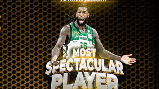 Stoiximan Basket League: Ο Ματίας Λεσόρ αναδείχθηκε ο πιο θεαματικός παίκτης