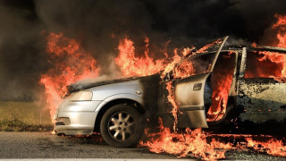 Θεσσαλονίκη: Όχημα κάηκε εν κινήσει στον Περιφερειακό