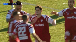 Άνοιξε το σκορ η ΑΕΛ στην Καβάλα, με άπιαστο πλασέ του Μούργου