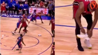 Ο Μπάτλερ σκόραρε χωρίς το παπούτσι του στον αγώνα των Πίστονς με τους Χιτ