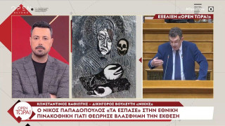 Τα πρώτα λόγια του Παπαδόπουλου για τη σύλληψή του: «Κρατούμαστε παράνομα στην Πινακοθήκη»