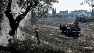 Πάτρα: Ενεργό το μέτωπο της πυρκαγιάς από Κεραίες προς Ρωμανό