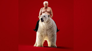 Σατιρίζει Τραμπ το «Economist»: Το εξώφυλλο με την αρκούδα και τον ημίγυμνο πρόεδρο