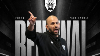 ΠΑΟΚ - Futsal: Παραμένει στον πάγκο ο Αναστασιάδης