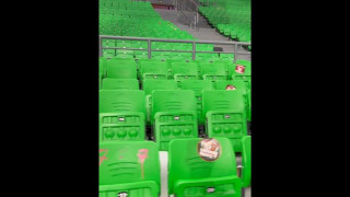 Telekom Center Athens: Γέμισε από αυτοκόλλητα φίλων του Ολυμπιακού
