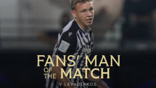 ΠΑΟΚ: Έκλεψε την παράσταση ο Μύθου-Fans’ Man of the Match κόντρα στον Λεβαδειακό