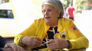 ΑΕΚ-Καίτη Δαμιανίδη: H γιαγιά με το... καπνογόνο συγκινεί