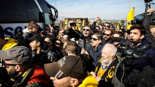Αποθεωτική υποδοχή στην Κυπελλούχο             ΑΕΚ