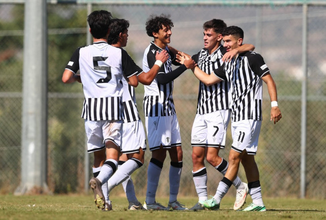 ΠΑΟΚ Κ19: «Πολυβόλο» υπό το βλέμμα Μάτος, 4-0 την Καλαμάτα