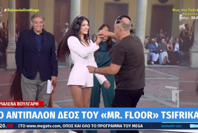 Mega: Η ξαδέλφη της Ανθής Βούλγαρη μπήκε στο στούντιο... χορεύοντας