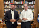 Συνάντηση του Διαμαντή Γκολιδάκη με τον πρωθυπουργό Κυριάκο Μητσοτάκη