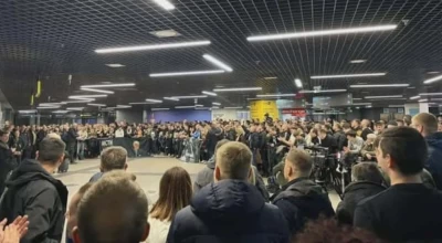 Παρτιζάν: «Βούλιαξε» το αεροδρόμιο στο Βελιγράδι για τον Ομπράντοβιτς (vid)