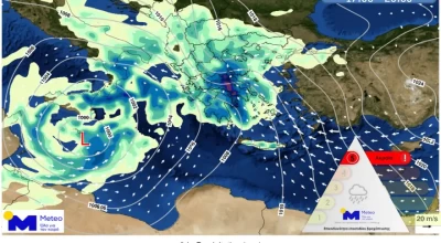 Ο καιρός της Τετάρτης (21/1): Παγετός, χιόνια και καταιγίδες σε όλη τη χώρα