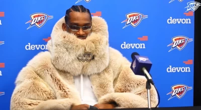 ΝΒΑ: Ο σούπερ σταρ Γκίλτζιους - Αλεξάντερ «έσκασε» με γούνα σε αγώνα