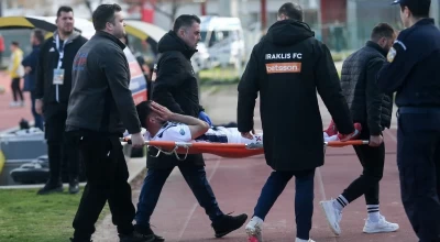 Ηρακλής: Ρήξη χιαστού ο Παναγιωτίδης