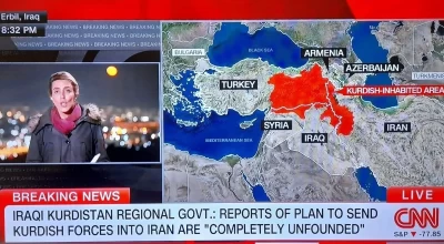 «Τρέλα» των Τούρκων με τον χάρτη του Κουρδιστάν στο CNN- Οι αντιδράσεις